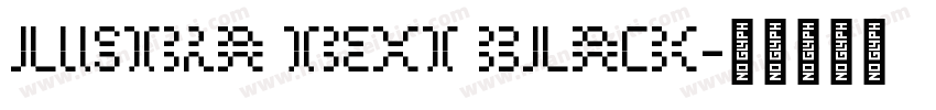 Lustra text black字体转换
